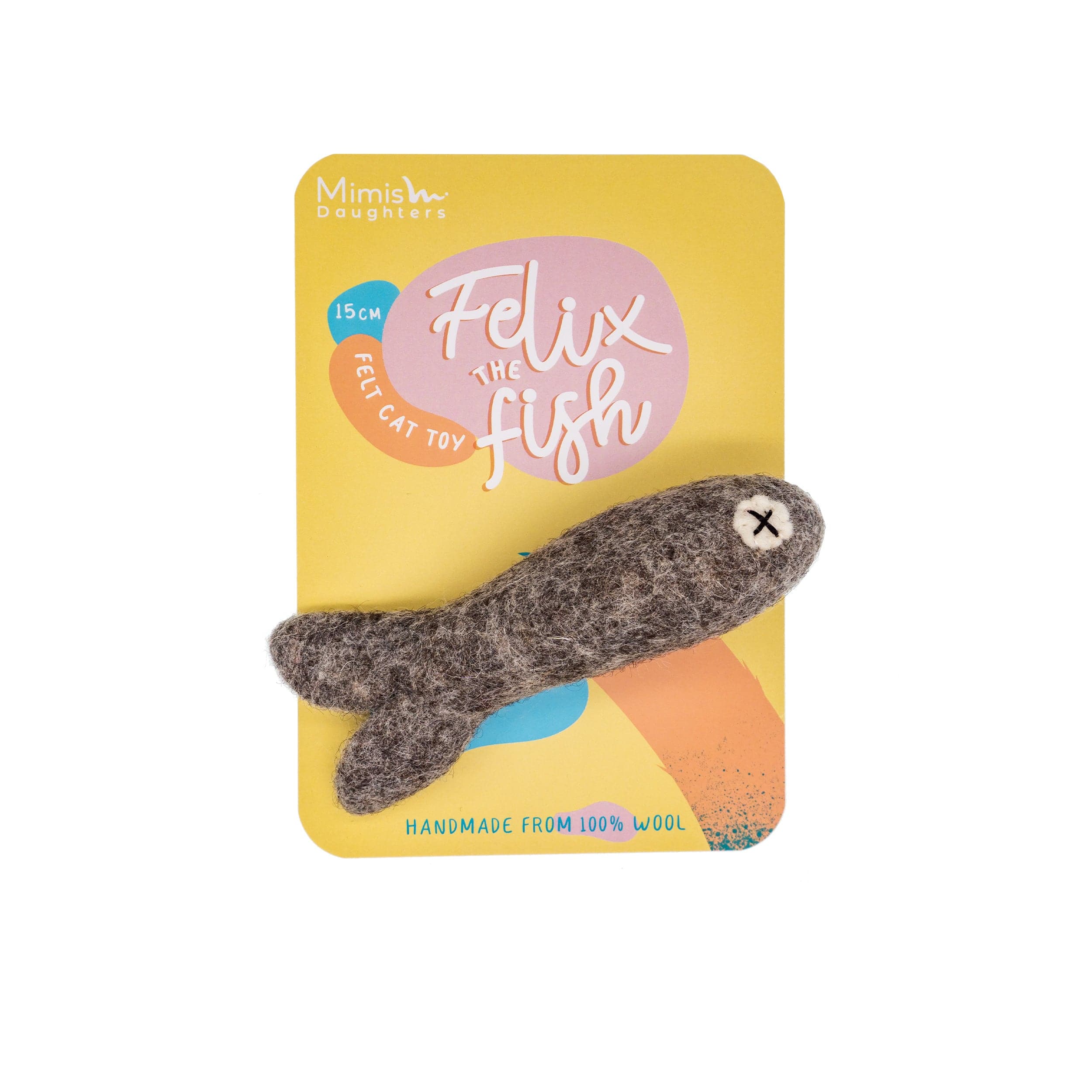Felt Fish Cat Toy - Felix the Fish 15cm | Mimis Daughters