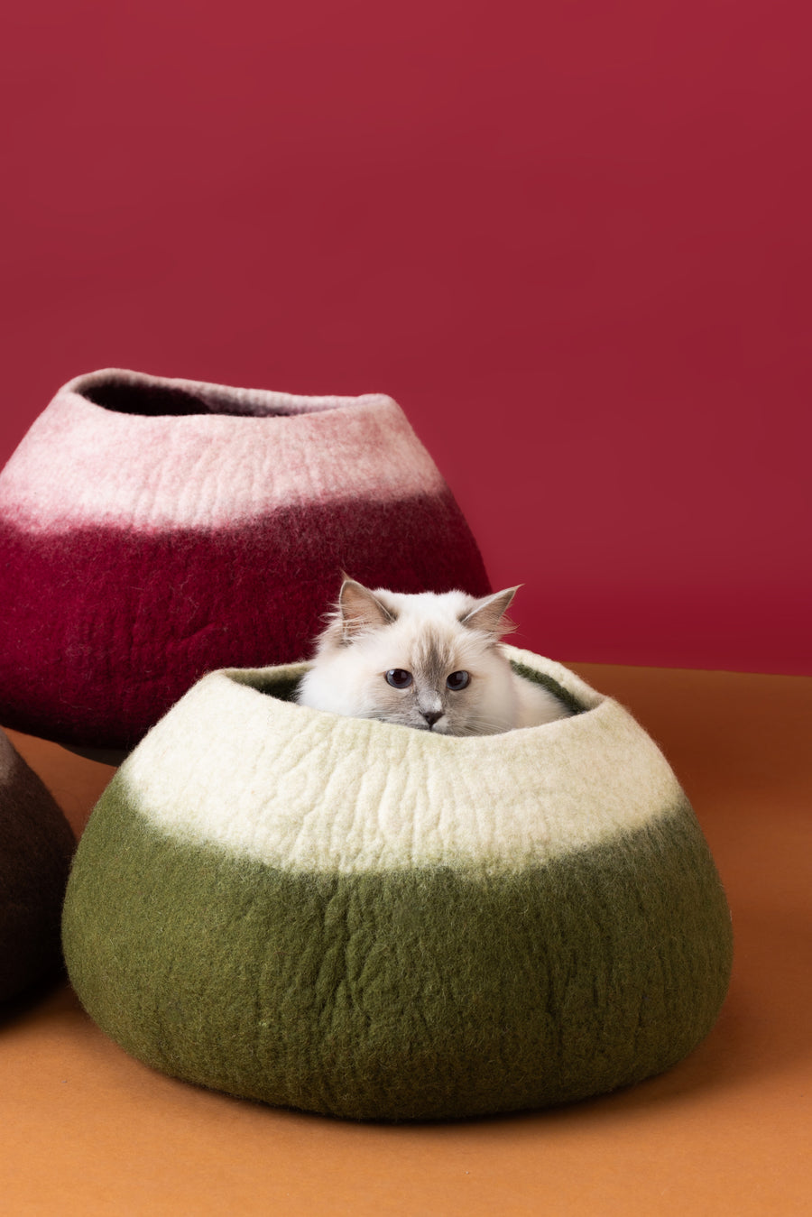 Forest Green Cat Basket