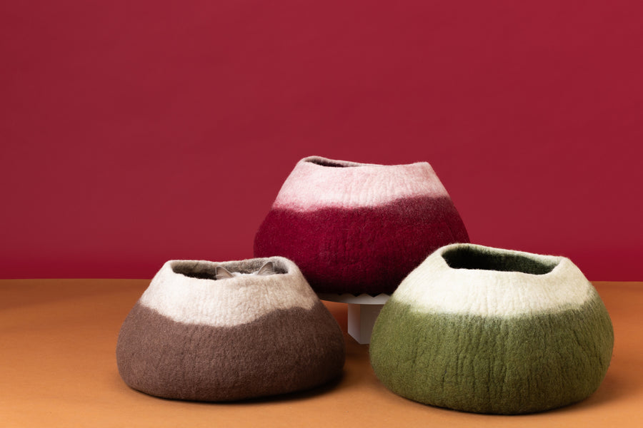 Forest Green Cat Basket