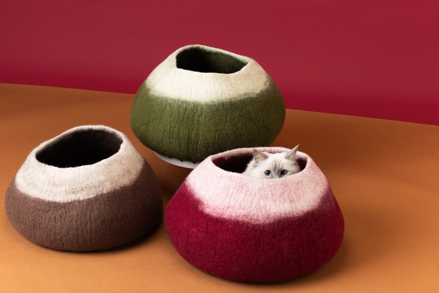 Forest Green Cat Basket