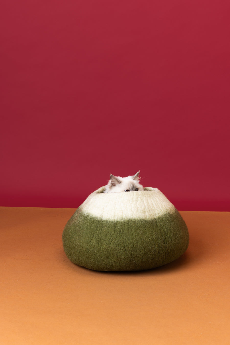 Forest Green Cat Basket