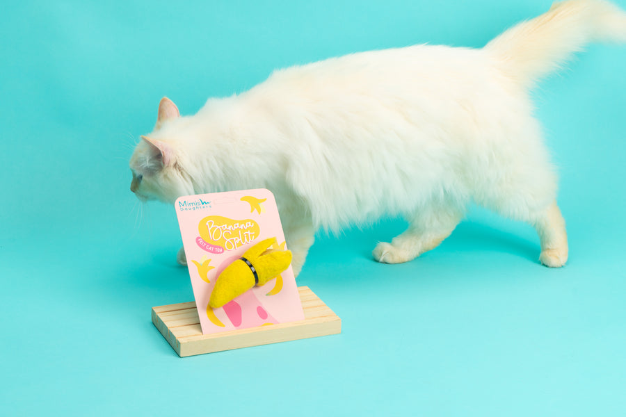Banana Split - Felt Cat Toy