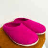 Pink Felted Wool Slipper Shoes