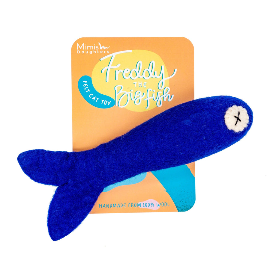 Felt Cat Toys - Freddy The Big Fish | Mimis Daughters