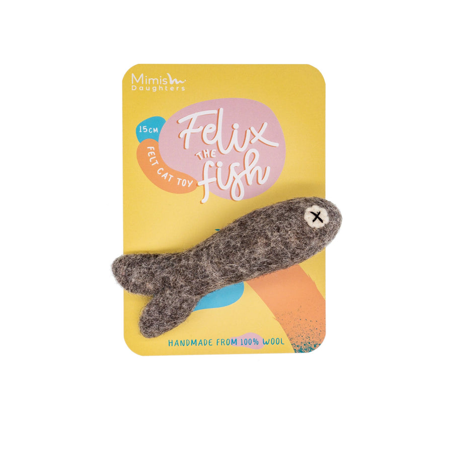 Felt Fish Cat Toy - Felix the Fish 15cm | Mimis Daughters