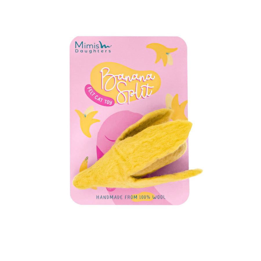Banana Split - Felt Cat Toy