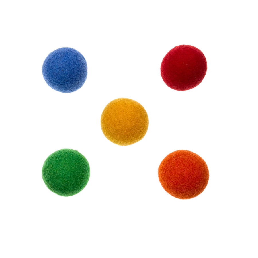 Felt Play Balls - Cat Toy