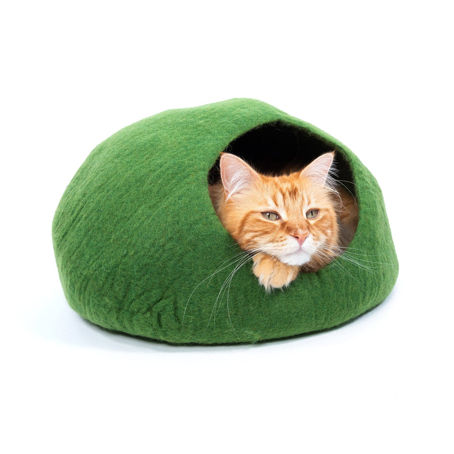 Best Cat Cave Bed - Emerald Cave For Cats | Mimis Daughters 