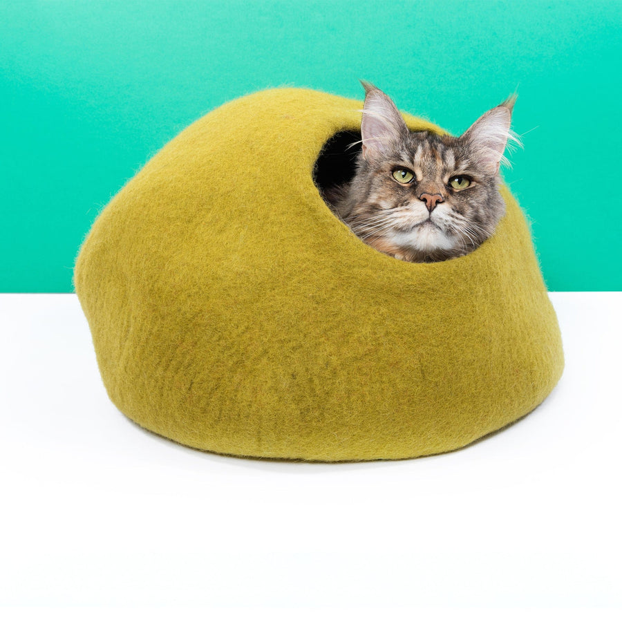 Mustard Cat Cave Bed - Cat Cave Beds | Mimis Daughters 