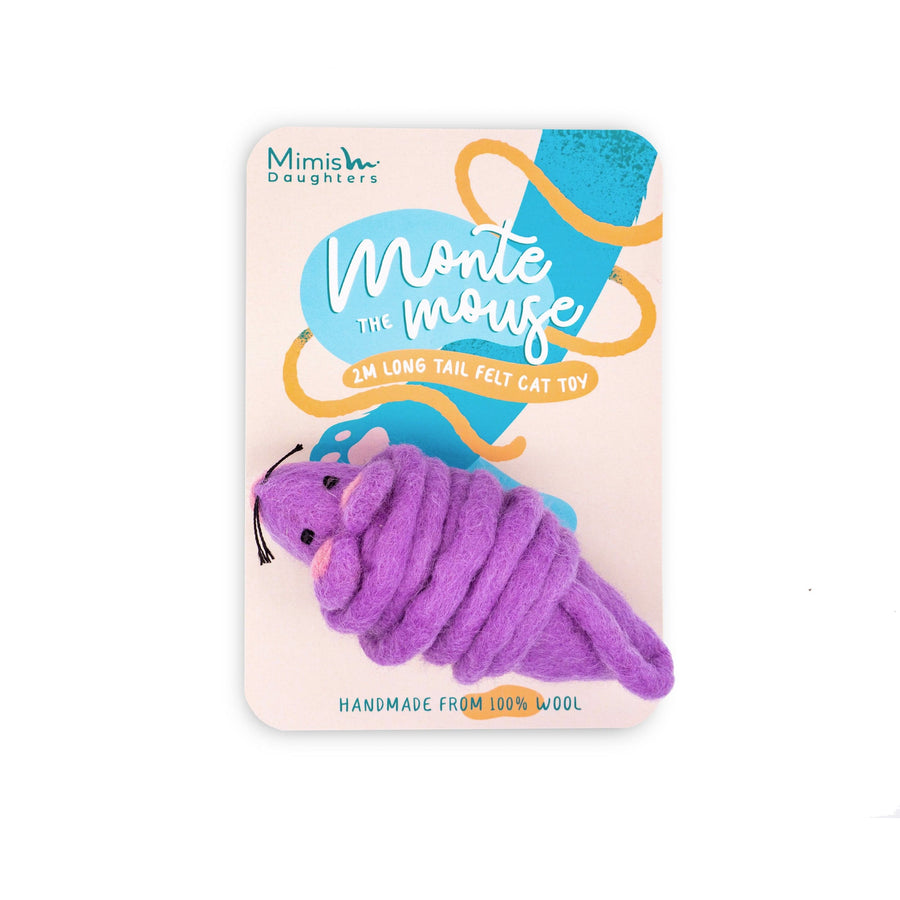 Mouse Cat Toy - 2M Long Tailed Felt Cat Toy | Mimis Daughters