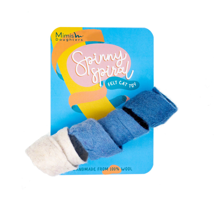 Spiral Cat Toy - Spinny Spiral - Felt Cat Toy | Mimis Daughters